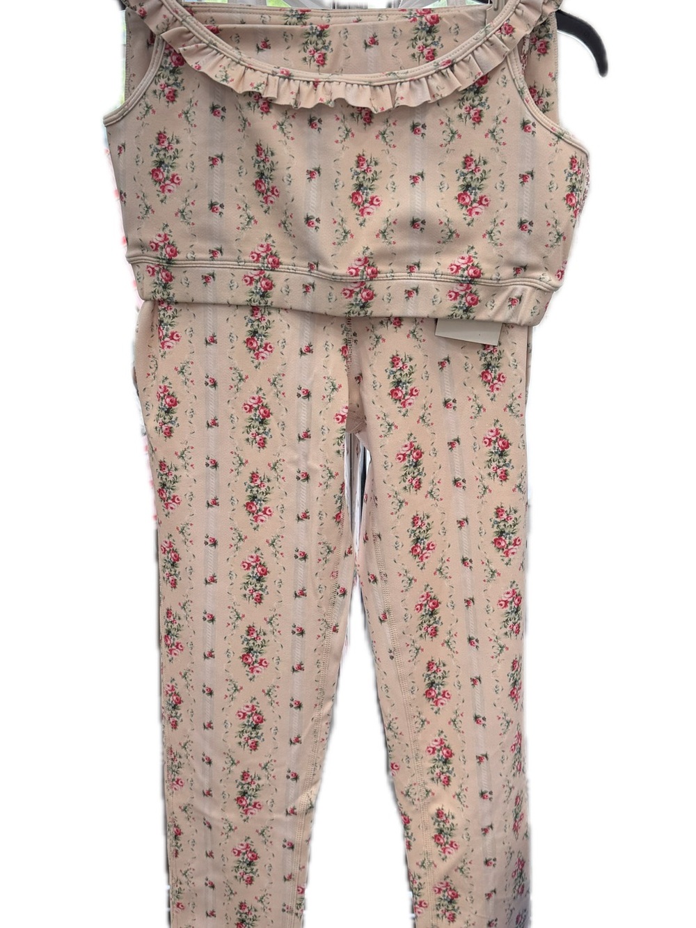 NWT LoveShackFancy Palmira Tank & Jutta Leggings Set in Graham Cracker SOLD OUT!